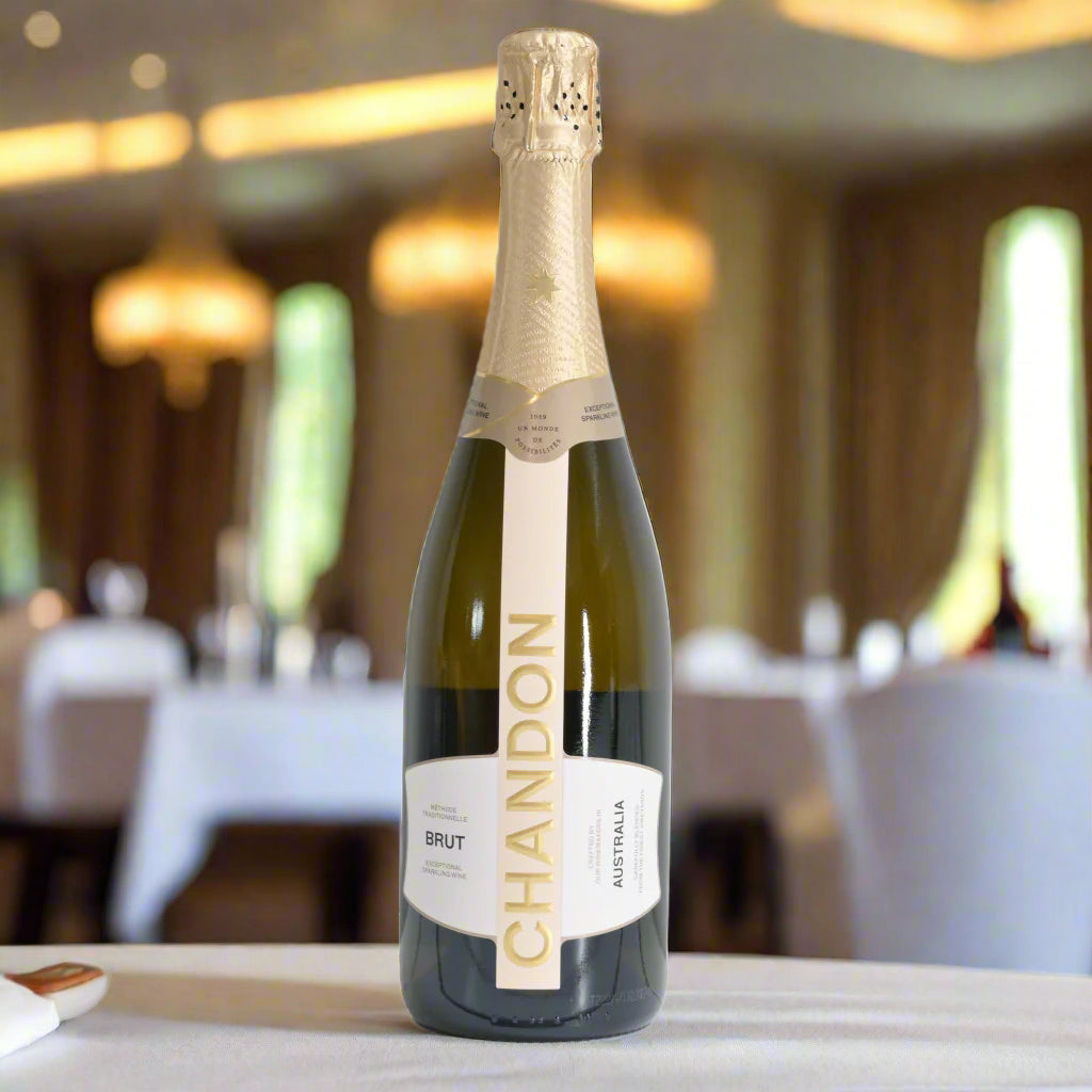 Chandon Sparking Bottle in a dining room