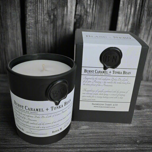 Blanc & Nero Burnt Caramel + Tonka Bean Candle (180g)
