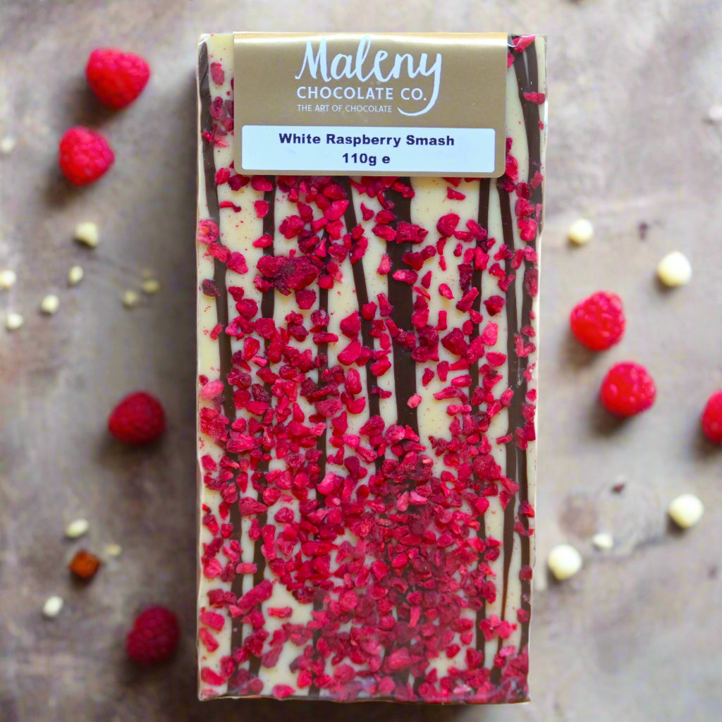 Manely Chocolate Co White Raspberry Smash