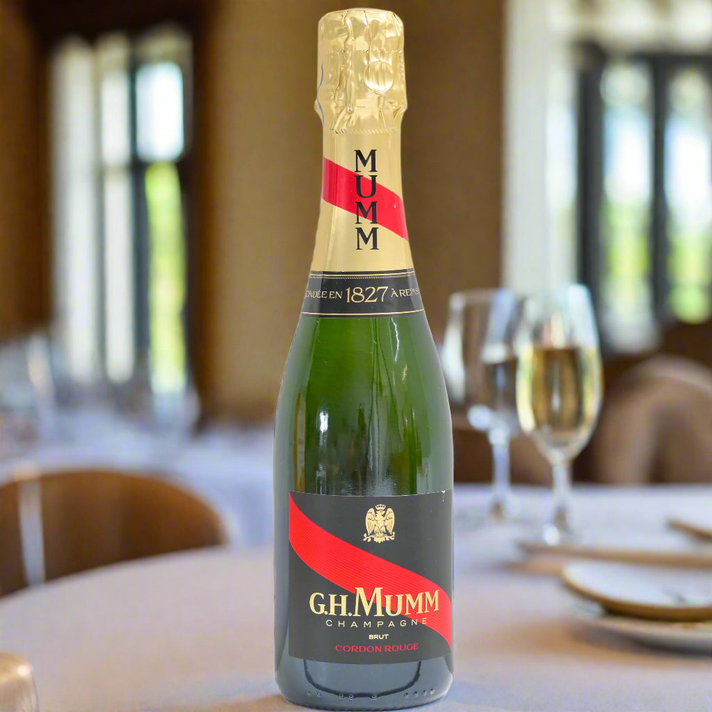 Champagne Bottle on dining table