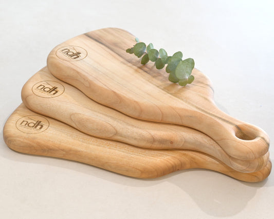 Branded Engraved Serving Paddles and Cutting Boards Sunshien Coast Make