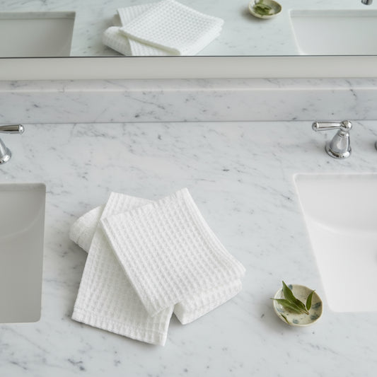 Pure Organic Cotton Wash Cloth - White